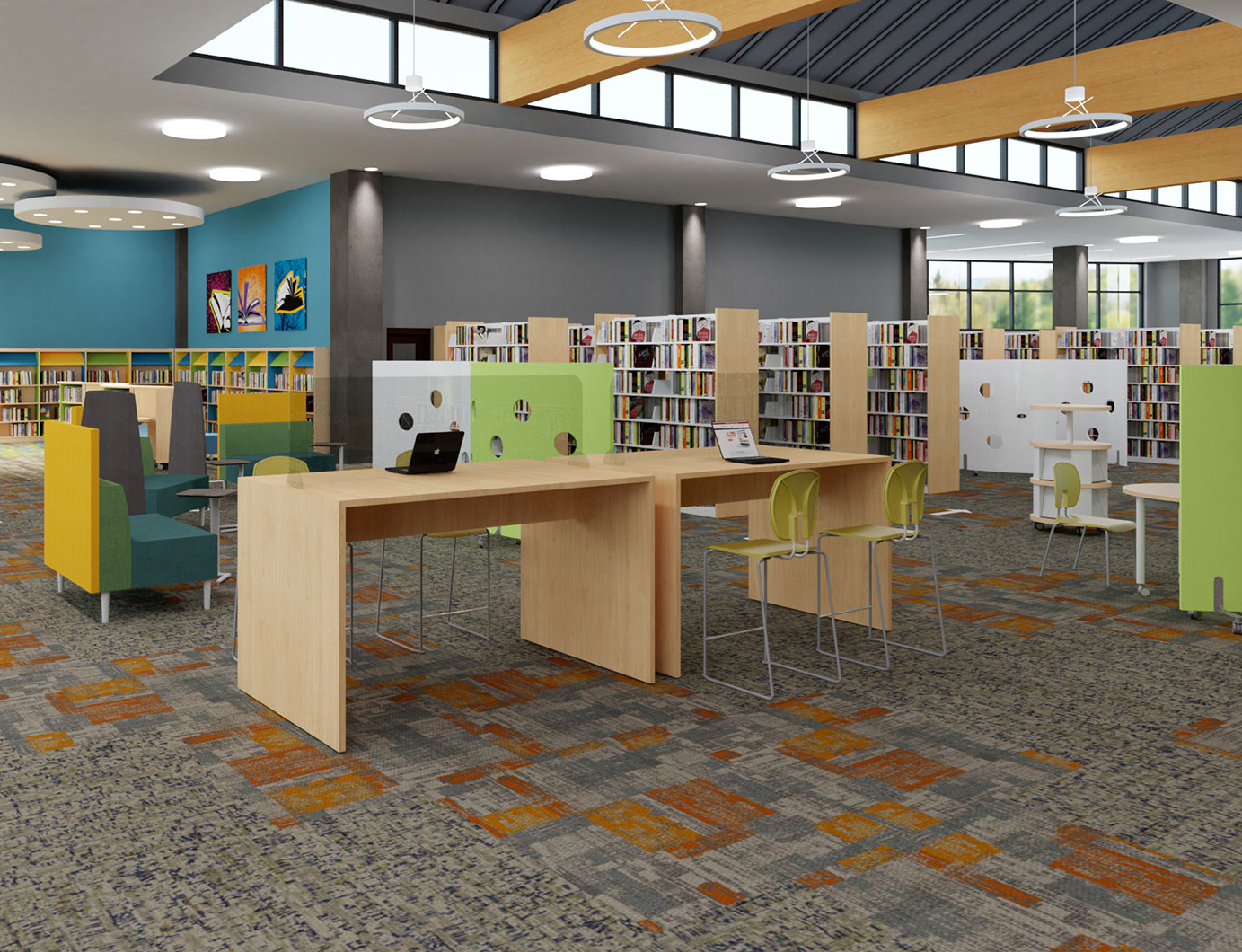 The Elite Address - library coworking space